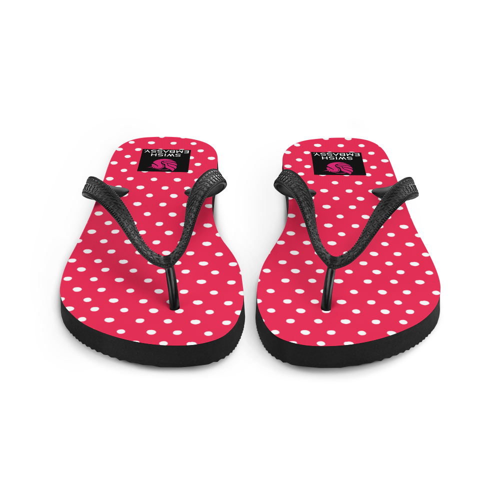 Pink Polkadot (Flip Flops)-Flip Flops-Swish Embassy