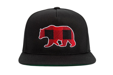 Plaid Bear (Baseball Cap)-Headwear-Swish Embassy