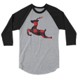 Plaid Reindeer (Raglan)-Raglan-Swish Embassy