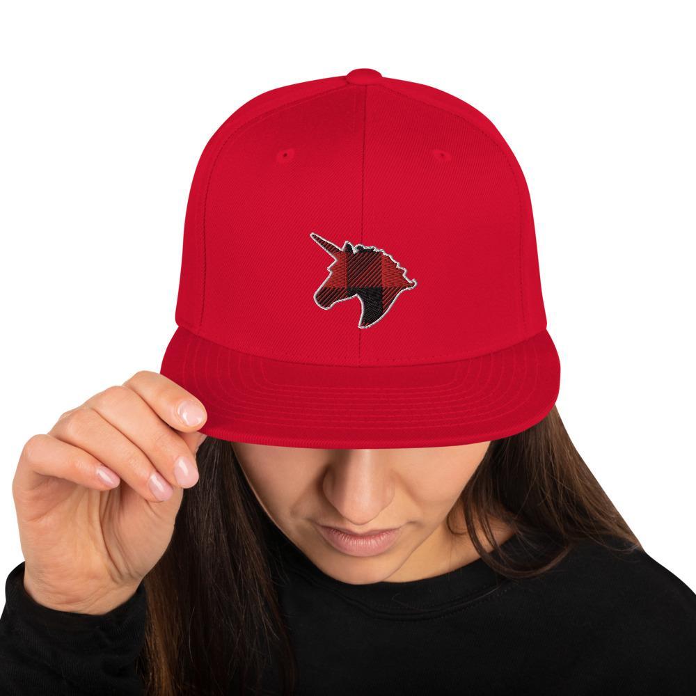 Plaid Unicorn (Baseball Cap)-Headwear-Swish Embassy