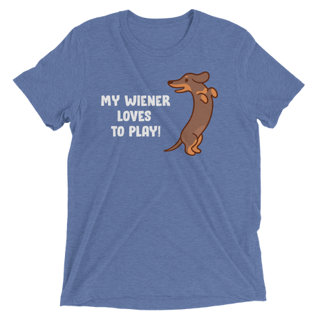 Playful Wiener (Retail Triblend)-Triblend T-Shirt-Swish Embassy