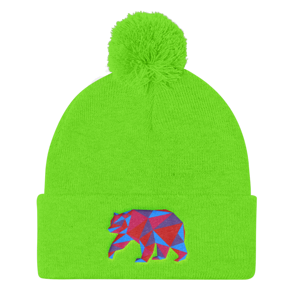 Polygon Bear (Beanie)-Beanie-Swish Embassy