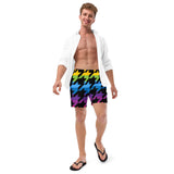 Pride Houndstooth (Swim Trunks)-Swim Trunks-Swish Embassy