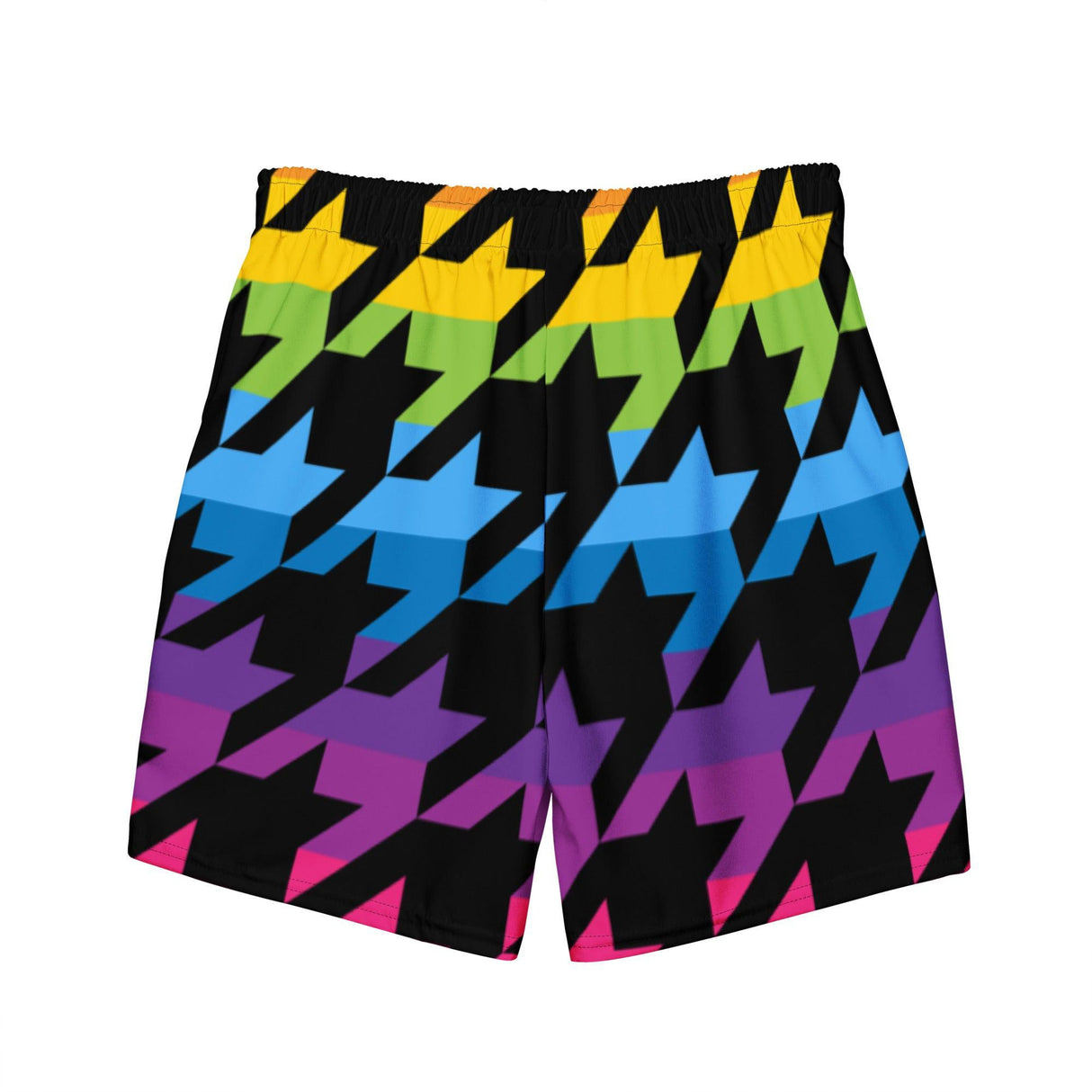 Pride Houndstooth (Swim Trunks)-Swim Trunks-Swish Embassy