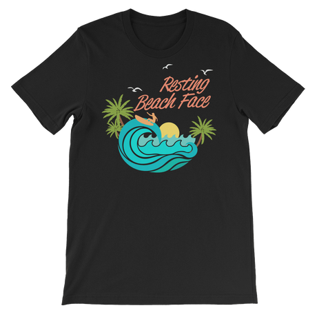 Resting Beach Face-T-Shirts-Swish Embassy