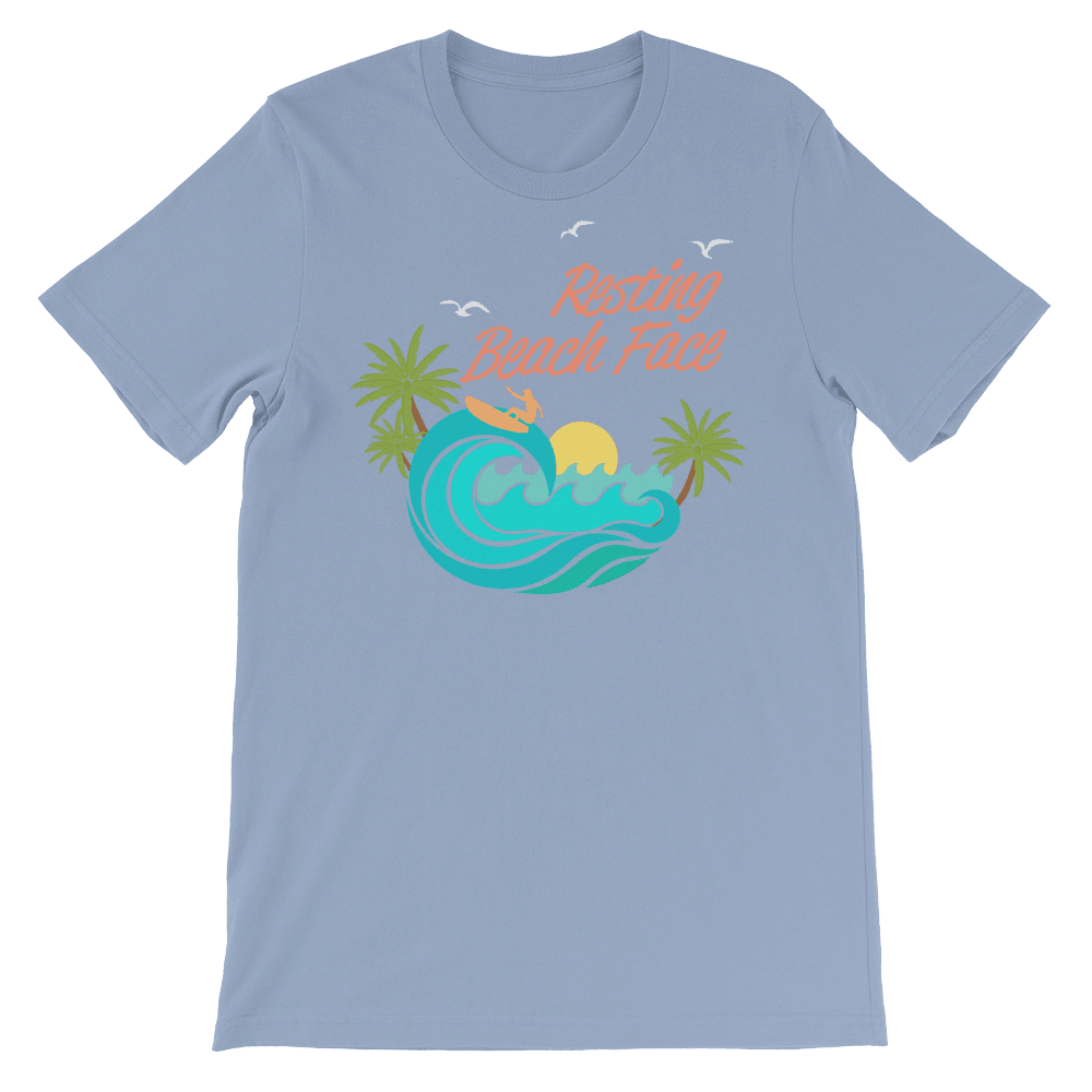 Resting Beach Face-T-Shirts-Swish Embassy