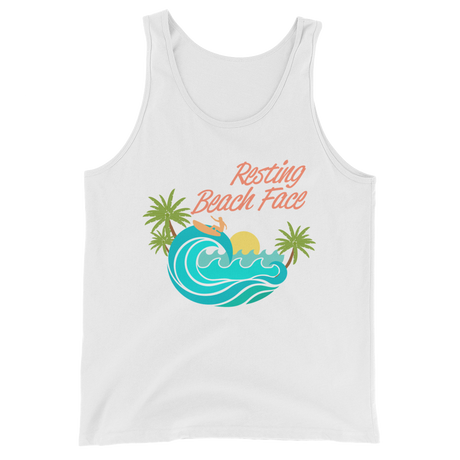 Resting Beach Face Tank (Personalize - Cruise Collection)-Swish Embassy