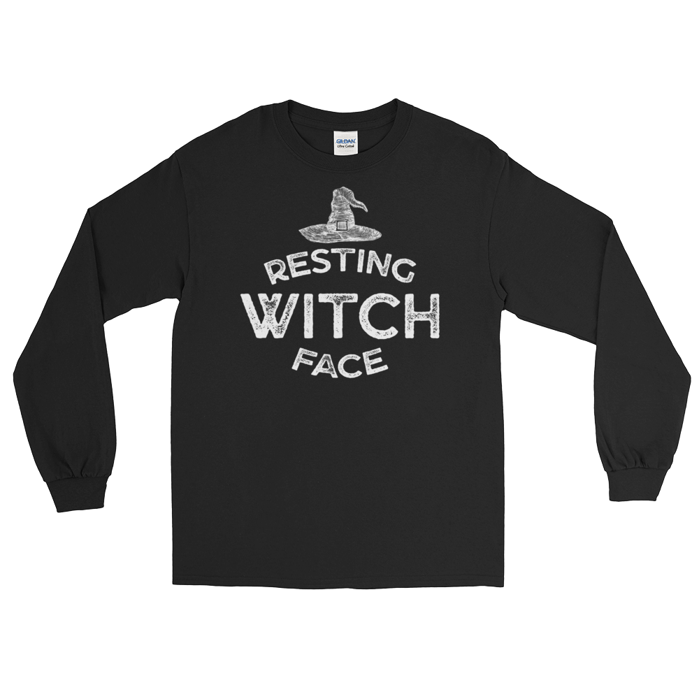 Resting Witch Face (Long Sleeve)-Long Sleeve-Swish Embassy