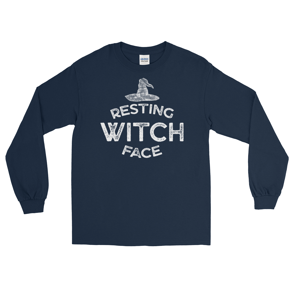 Resting Witch Face (Long Sleeve)-Long Sleeve-Swish Embassy