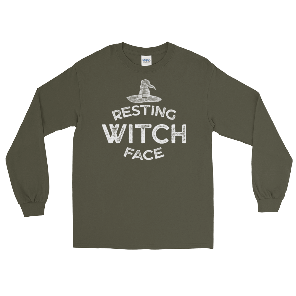 Resting Witch Face (Long Sleeve)-Long Sleeve-Swish Embassy