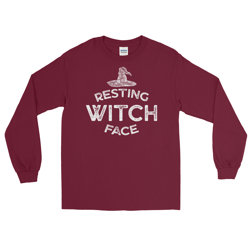 Resting Witch Face (Long Sleeve)-Long Sleeve-Swish Embassy