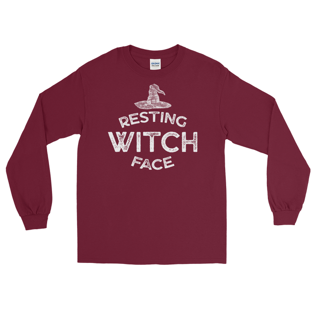 Resting Witch Face (Long Sleeve)-Long Sleeve-Swish Embassy