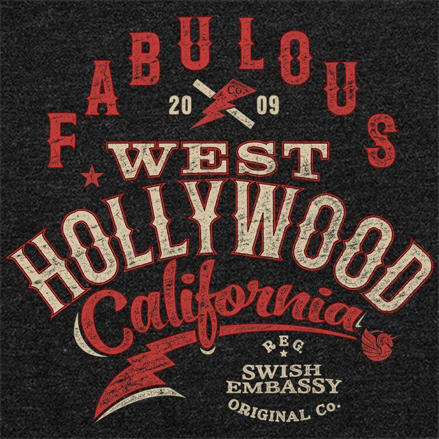 Retro West Hollywood-T-Shirts-Swish Embassy