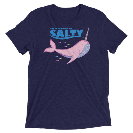 Salty Narwhal (Retail Triblend)-Triblend T-Shirt-Swish Embassy