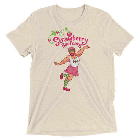 Strawberry Beefcake (Retail Triblend)-Triblend T-Shirt-Swish Embassy