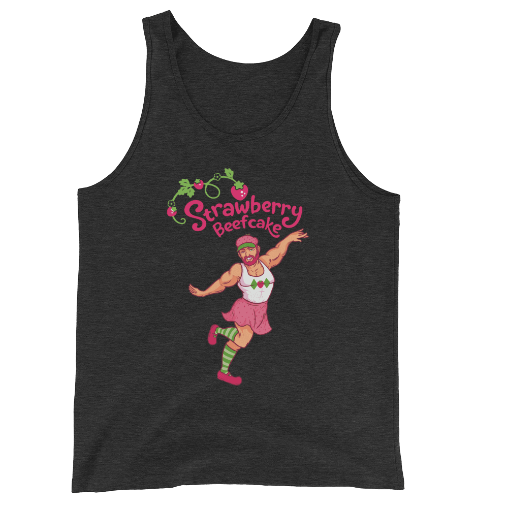 Strawberry Beefcake (Tank Top)-Tank Top-Swish Embassy