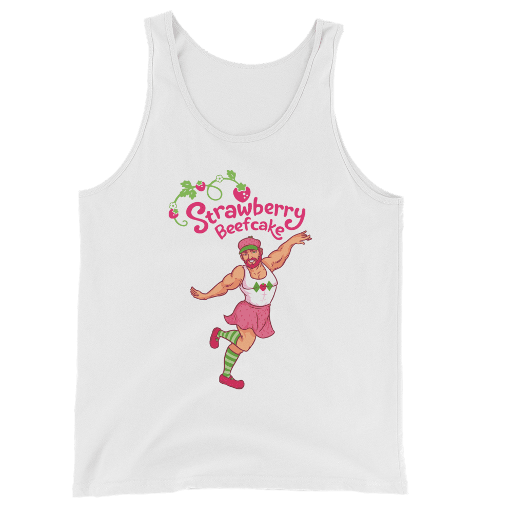 Strawberry Beefcake (Tank Top)-Tank Top-Swish Embassy