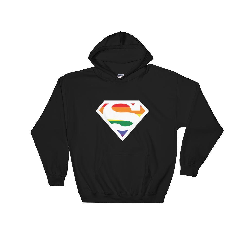 Super Gay (Hoodie)-Hoodie-Swish Embassy