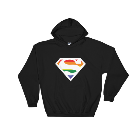 Super Gay (Hoodie)-Hoodie-Swish Embassy