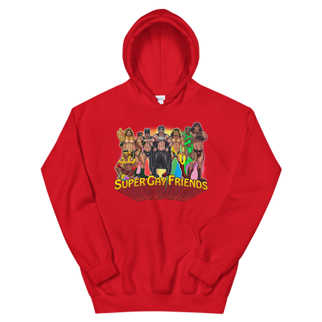 Supergay Friends (Hoodie)-Hoodie-Swish Embassy