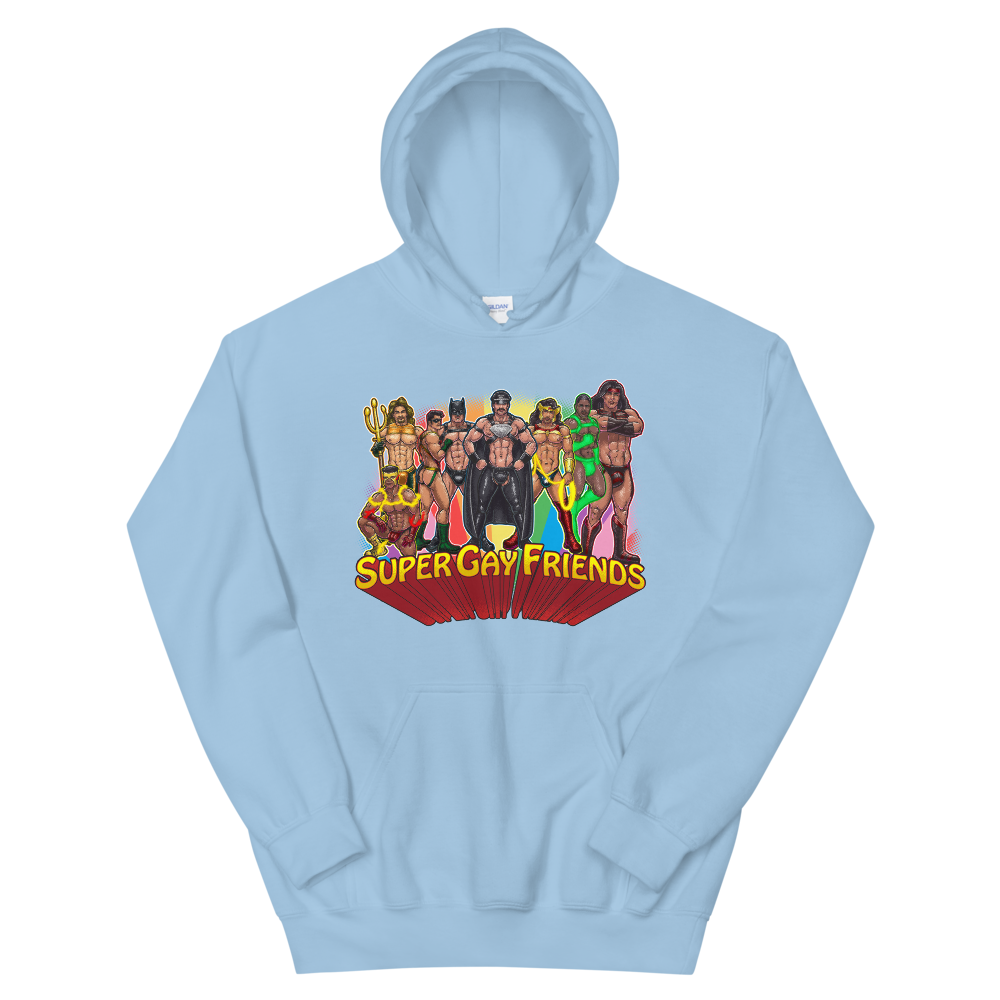 Supergay Friends (Hoodie)-Hoodie-Swish Embassy