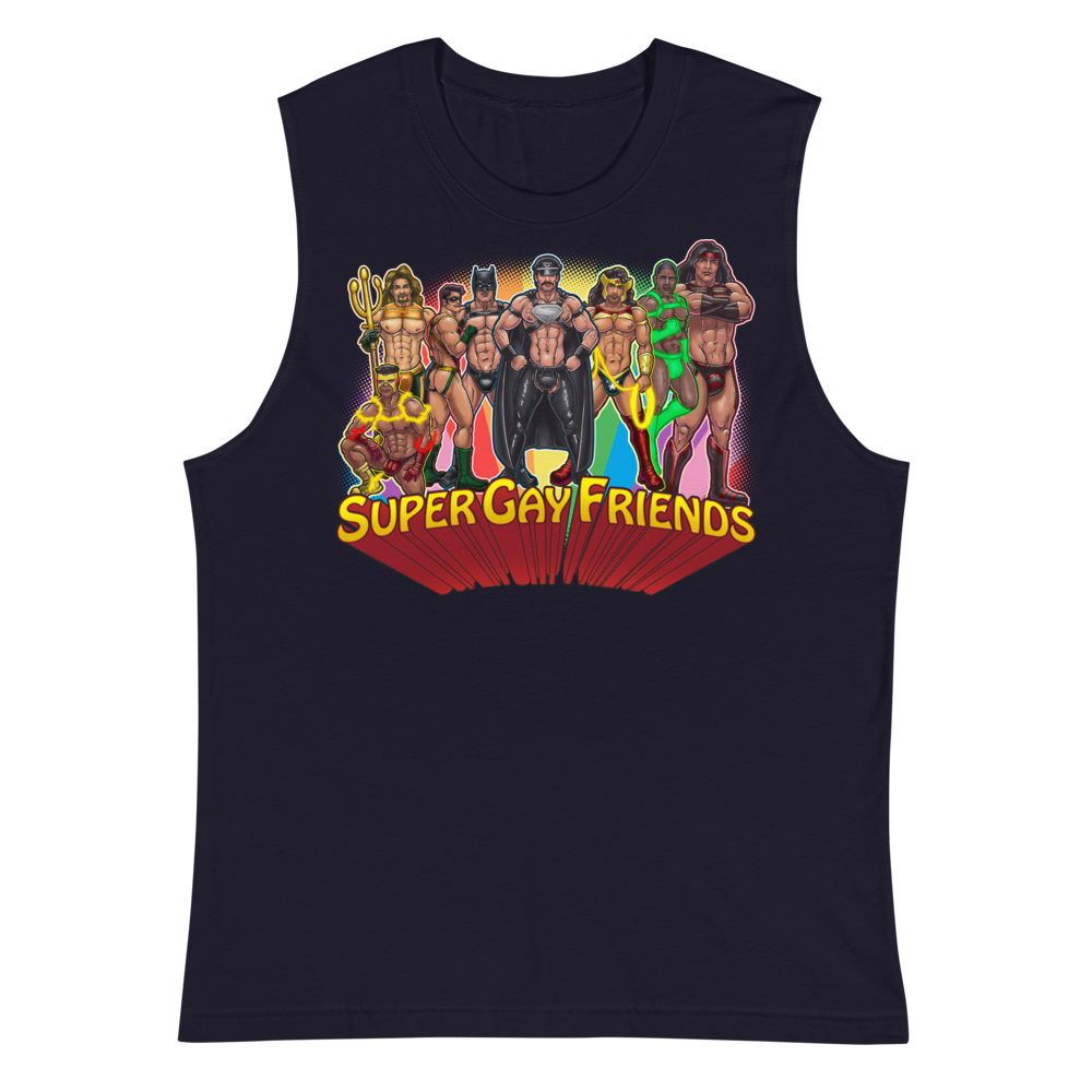 Supergay Friends (Muscle Shirt)-Muscle Shirt-Swish Embassy