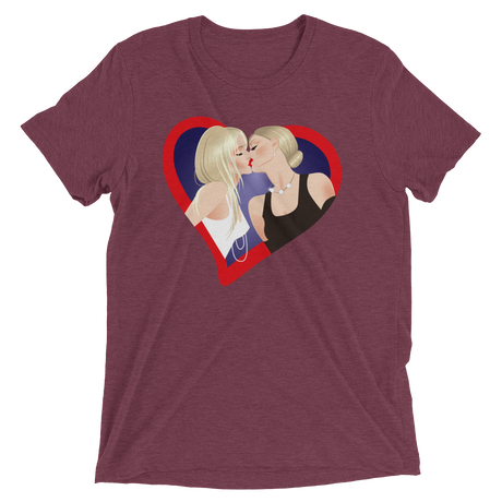 The Kiss (Retail Triblend)-Triblend T-Shirt-Swish Embassy