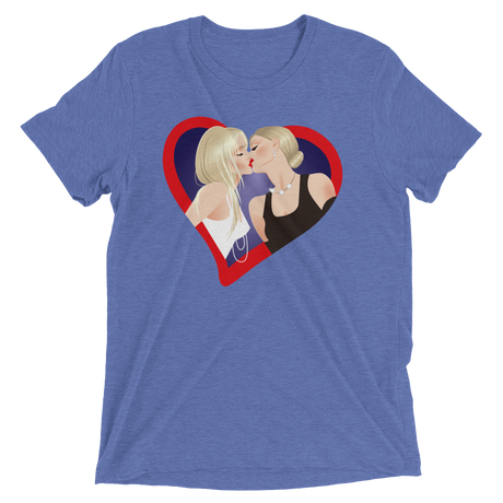 The Kiss (Retail Triblend)-Triblend T-Shirt-Swish Embassy