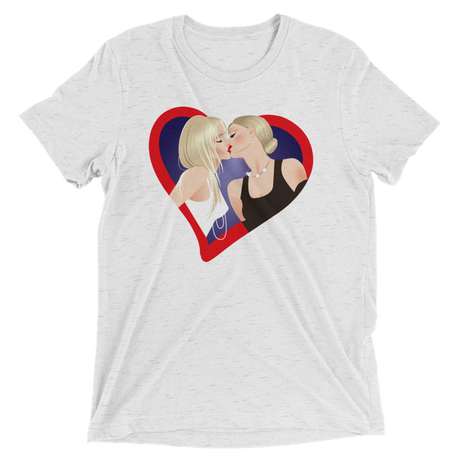 The Kiss (Retail Triblend)-Triblend T-Shirt-Swish Embassy