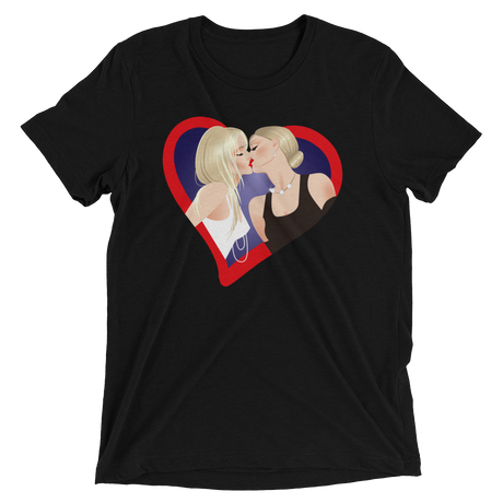 The Kiss (Retail Triblend)-Triblend T-Shirt-Swish Embassy