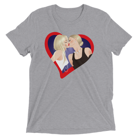 The Kiss (Retail Triblend)-Triblend T-Shirt-Swish Embassy