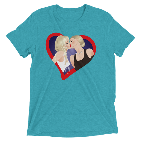 The Kiss (Retail Triblend)-Triblend T-Shirt-Swish Embassy