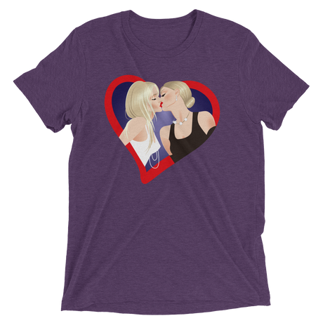 The Kiss (Retail Triblend)-Triblend T-Shirt-Swish Embassy