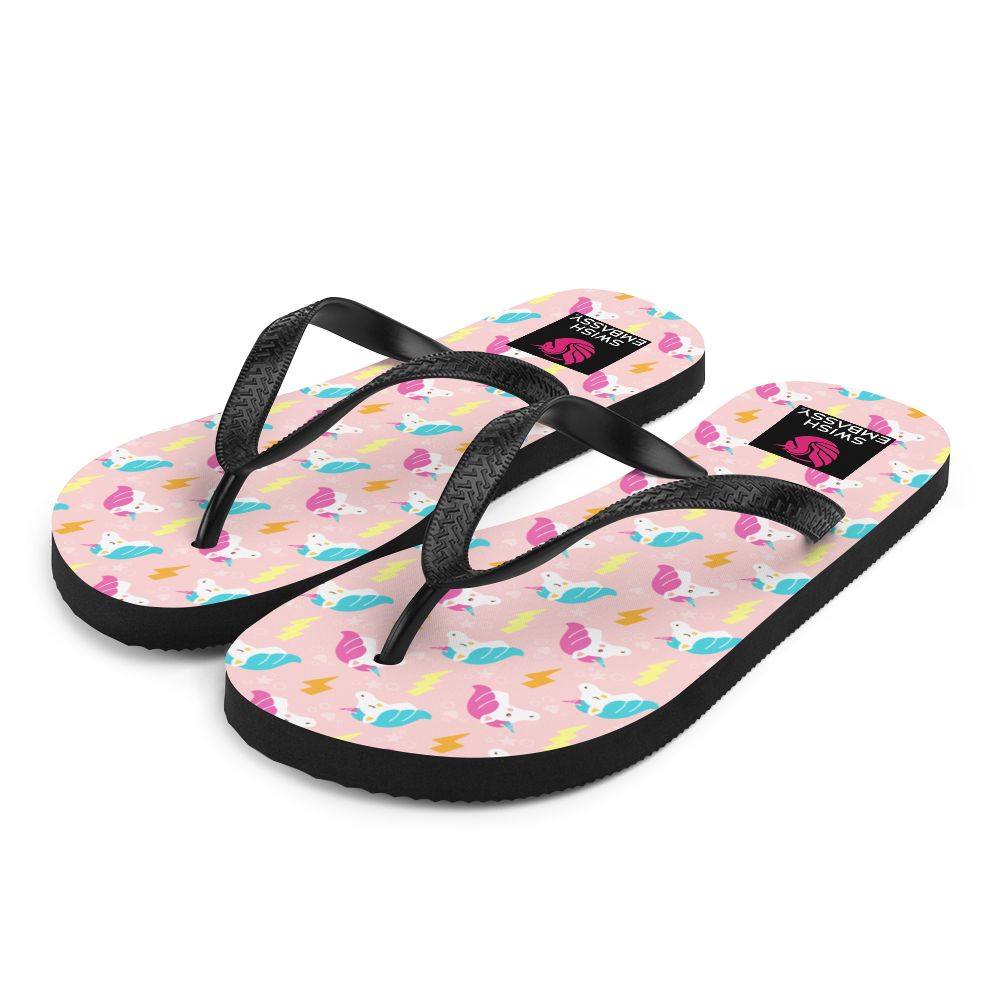 Unicorn Thunder (Flip Flops)-Flip Flops-Swish Embassy
