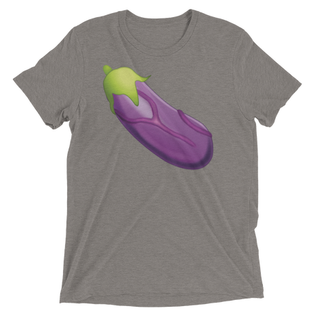 Veiny Eggplant Emoji (Retail Triblend)-Triblend T-Shirt-Swish Embassy