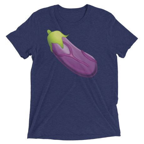 Veiny Eggplant Emoji (Retail Triblend)-Triblend T-Shirt-Swish Embassy