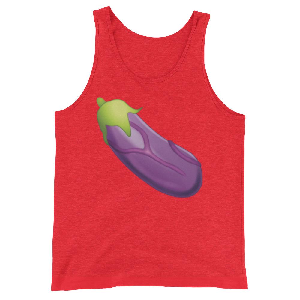 Veiny Eggplant Emoji (Tank Top)-Tank Top-Swish Embassy