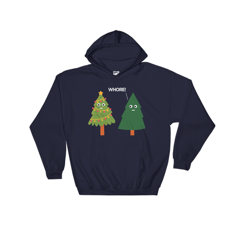 X-Mas Tree Shade (Hoodie)-Christmas Hoodies-Swish Embassy