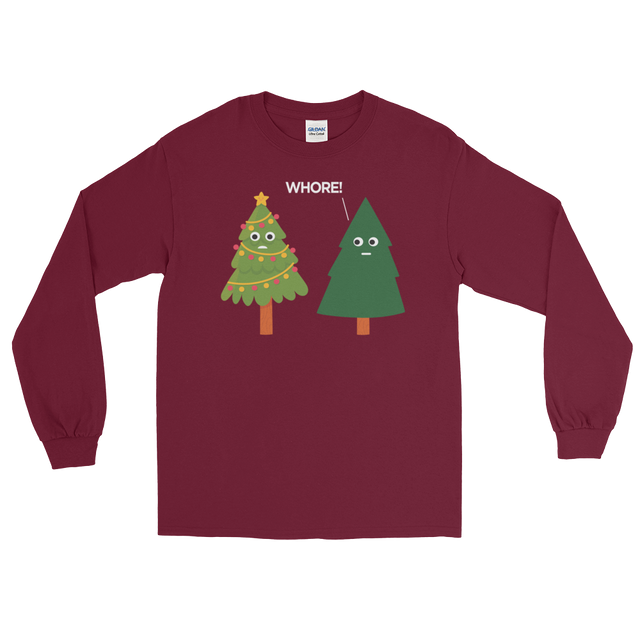 X-Mas Tree Shade (Long Sleeve)-Long Sleeve-Swish Embassy