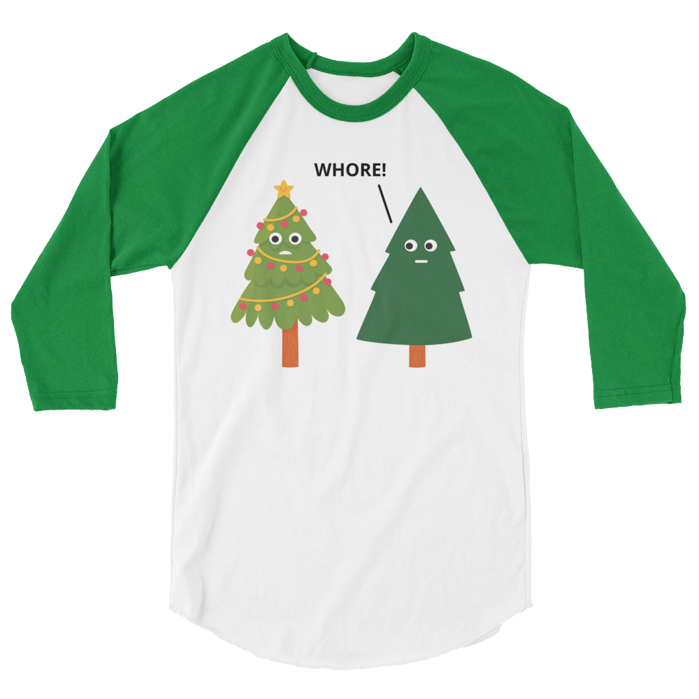 X-Mas Tree Shade (Raglan)-Raglan-Swish Embassy