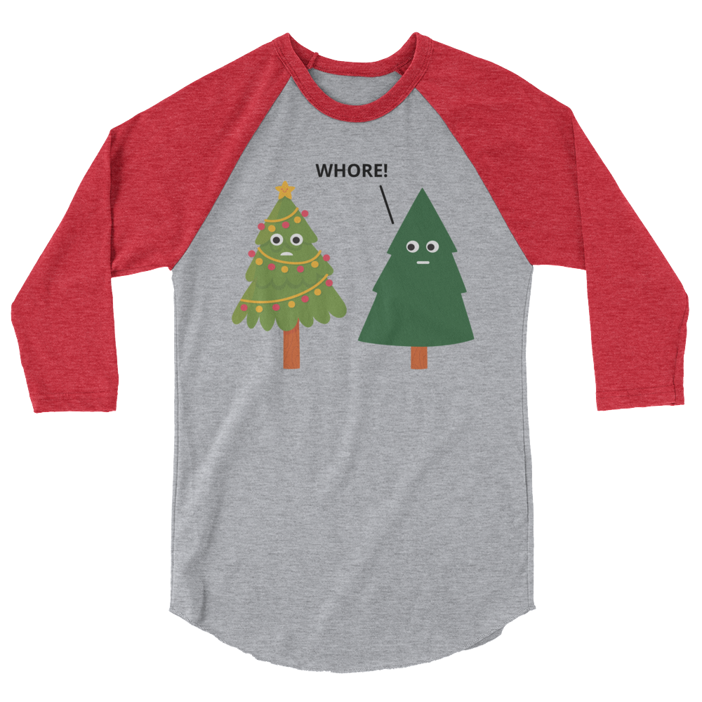 X-Mas Tree Shade (Raglan)-Raglan-Swish Embassy