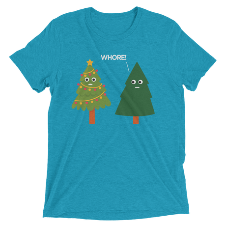 X-Mas Tree Shade (Retail Triblend)-Triblend T-Shirt-Swish Embassy