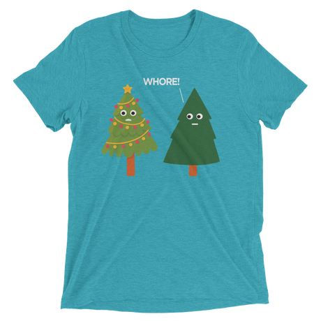 X-Mas Tree Shade (Retail Triblend)-Triblend T-Shirt-Swish Embassy