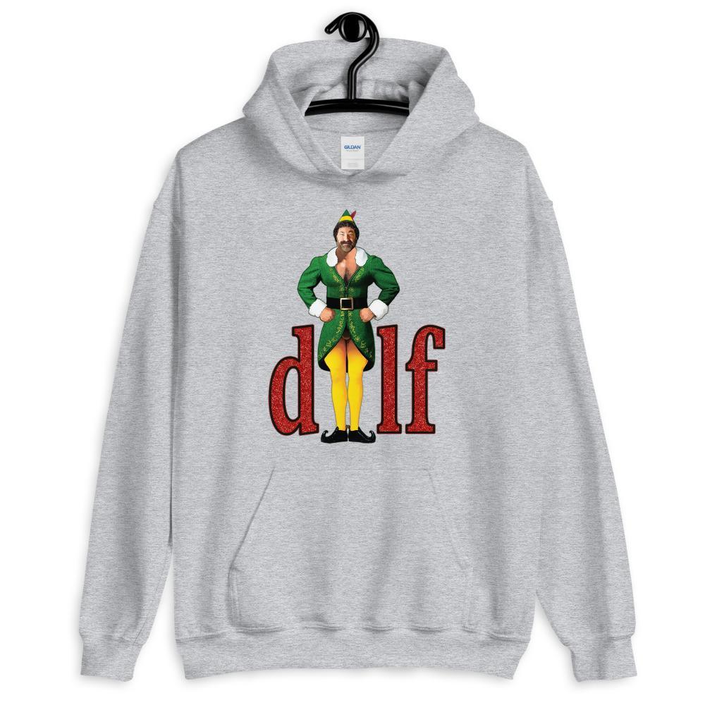 XMas DILF (Hoodie)-Christmas Hoodies-Swish Embassy