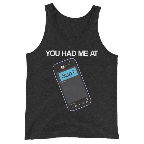 You Had Me At Sup (Tank Top)-Tank Top-Swish Embassy