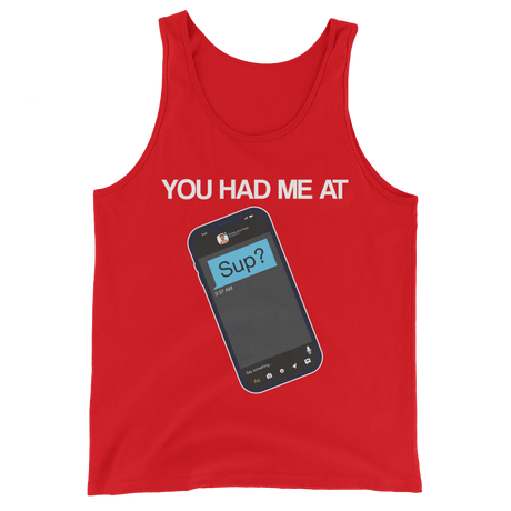 You Had Me At Sup (Tank Top)-Tank Top-Swish Embassy