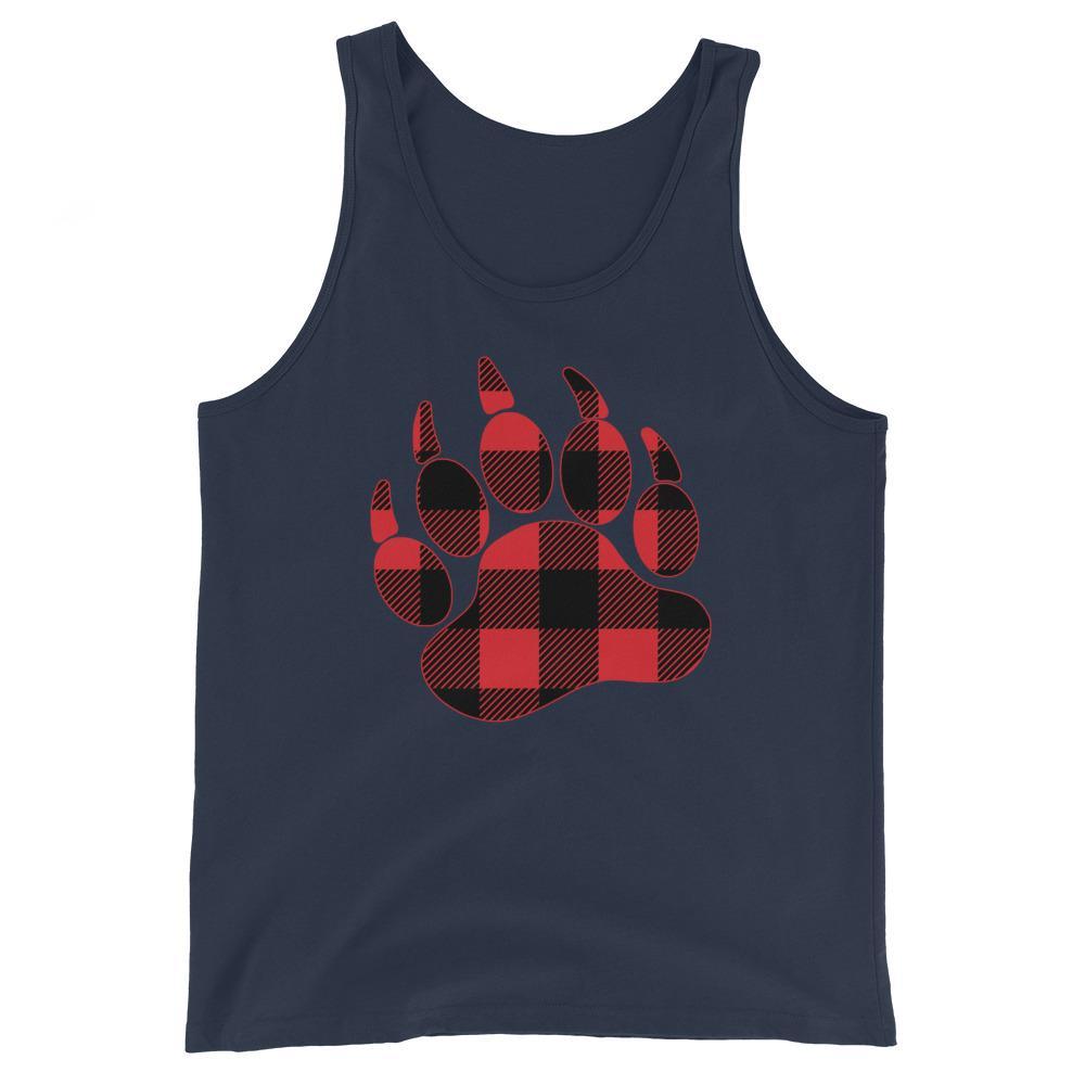 Bear Paw Plaid (Tank Top)-Tank Top-Swish Embassy