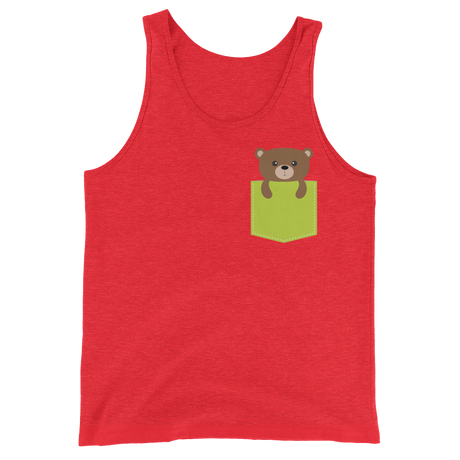 Faux Pocket Bear (Tank Top)-Tank Top-Swish Embassy
