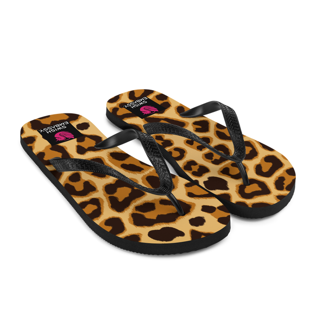 Leopard (Flip Flops)-Flip Flops-Swish Embassy