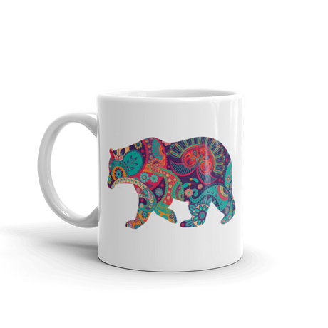 Paisley Bear (Mug)-Mugs-Swish Embassy